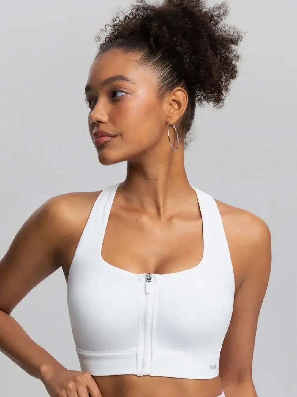 BrxlAero™ Adjustable Y-Back Zipper Front High Impact Sports Bra